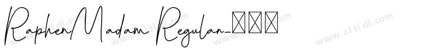 RaphenMadam Regular字体转换